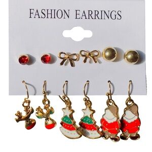 NWT 6 pairs of Holiday Earringsgs